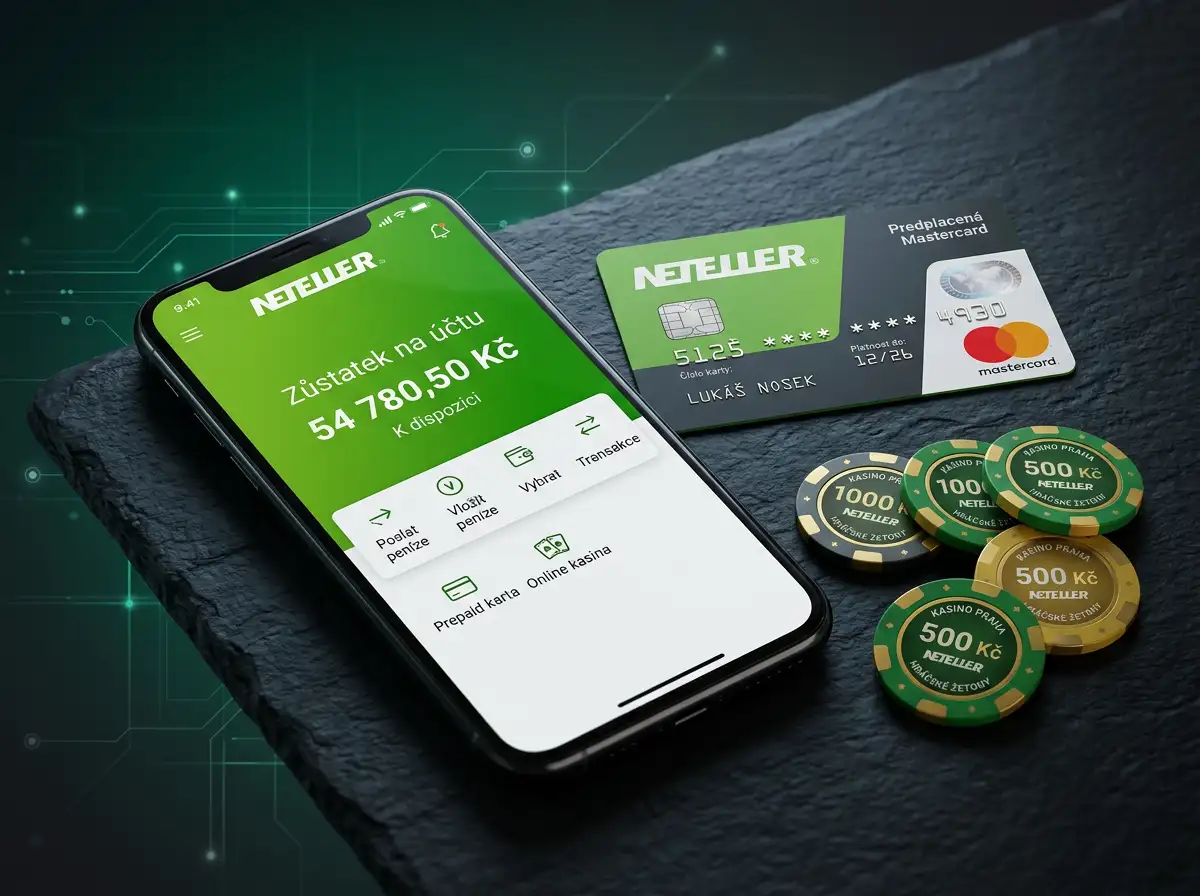 Elektronicka penezenka Neteller pouzivana pro vklady a vybery v online kasinech