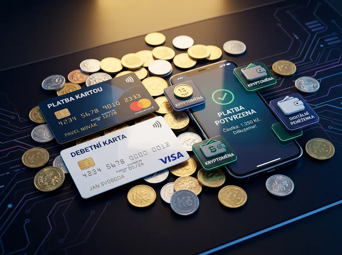Ruzne platebni metody pro online kasina vcetne platebnich karet elektronickych penezenek a bankovnich prevodu na tmavem pozadi