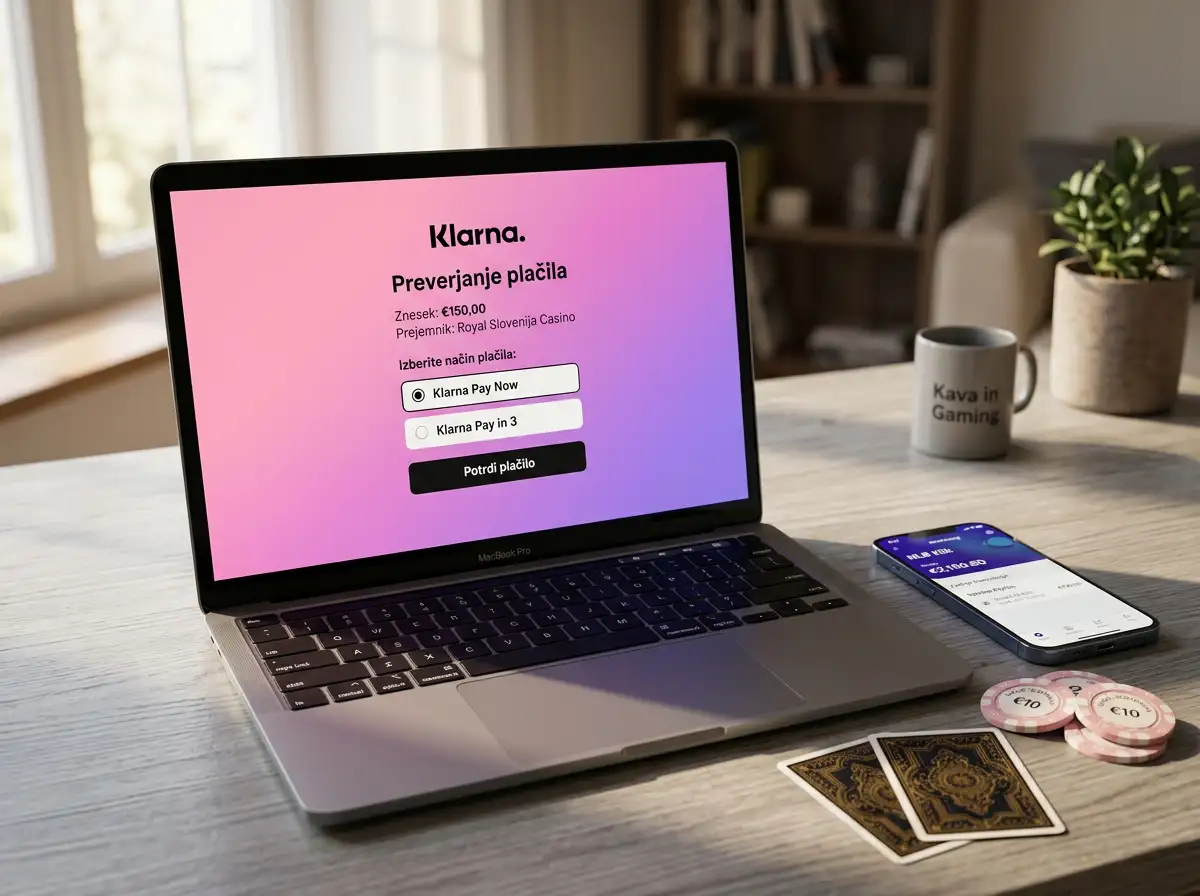 Platobna metoda Klarna pouzita na vklad do online kasína na Slovensku