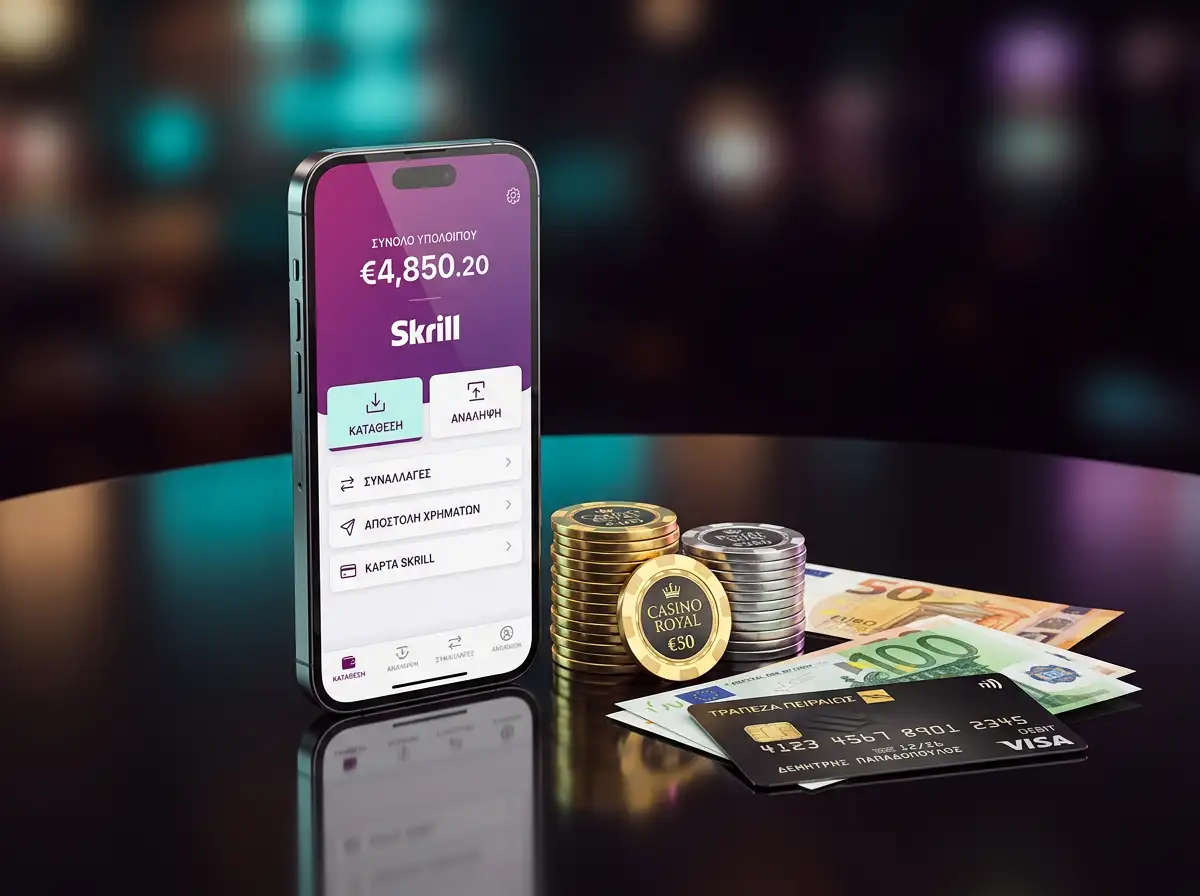 Ηλεκτρονικο πορτοφολι Skrill για πληρωμες σε διαδικτυακα καζινο στην Ελλαδα